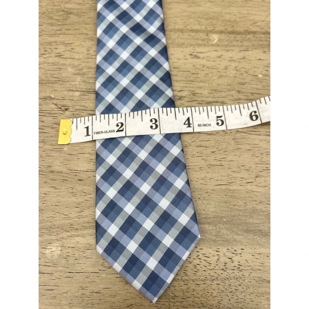 Lot4 Mens Neckties Q Edwards Cheri Copain Little Black Tie Plaid Check Geometric